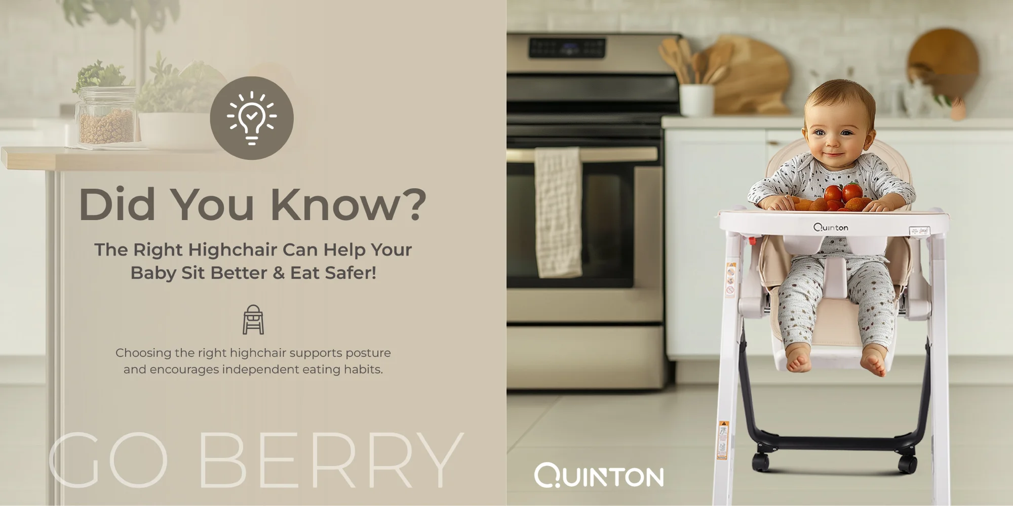 Did You Know? The Right Highchair Can Help Your Baby Sit Better & Eat Safer!