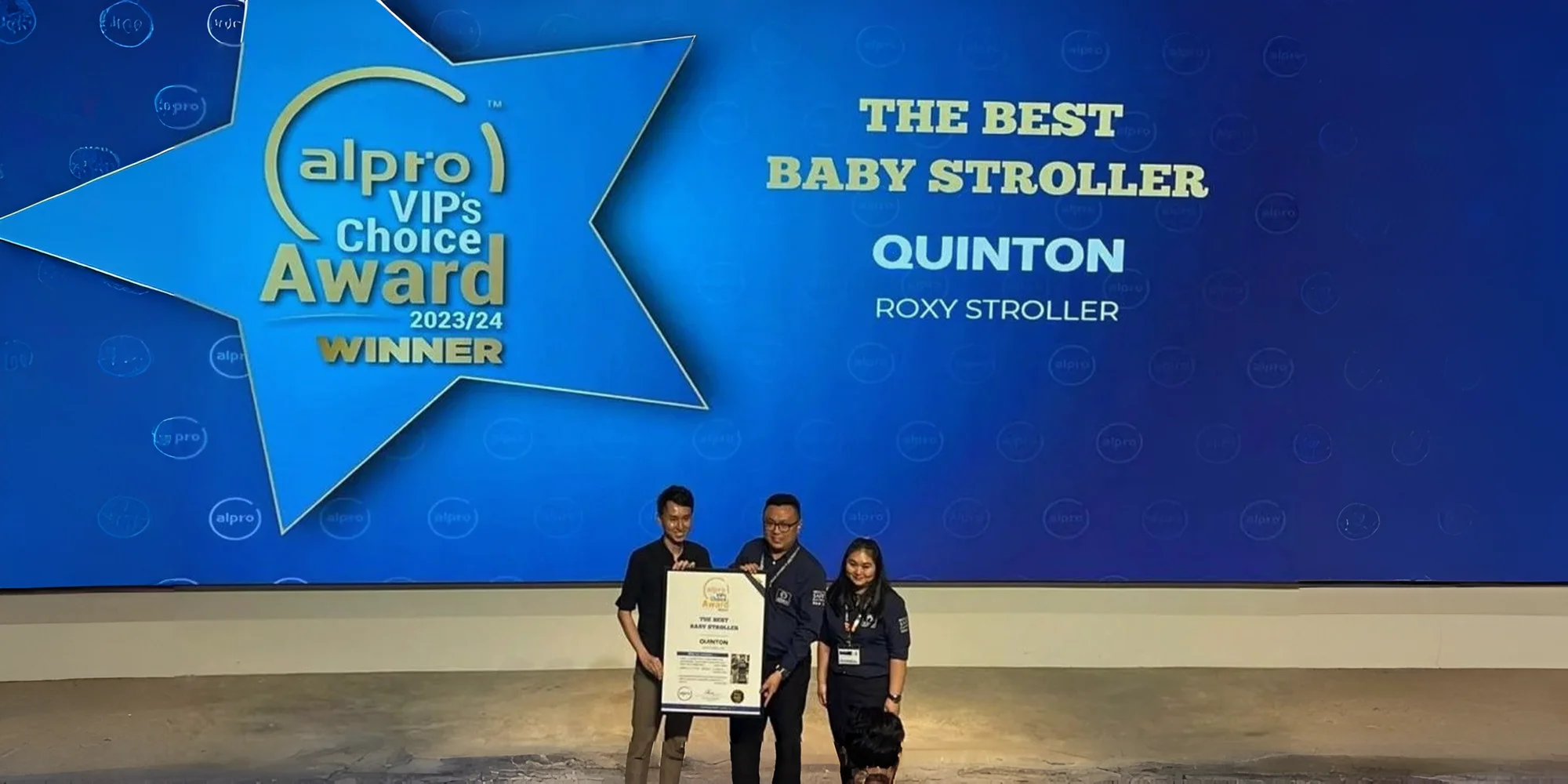 Quinton Baby Wins Best Baby Stroller — Alpro VIP's Choice Award 2023/24